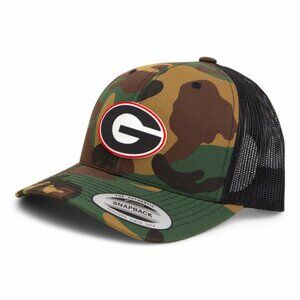 Georgia Bulldogs Power G 3D YP Snapback Trucker Hat- Army Camo/ Black